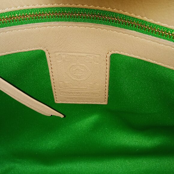 Sara Battaglia Theresa Large Italian Leather Tri Color Tote - Picture 8 of 10